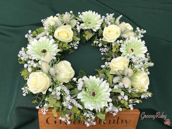 Gerbera Thistle Wreath