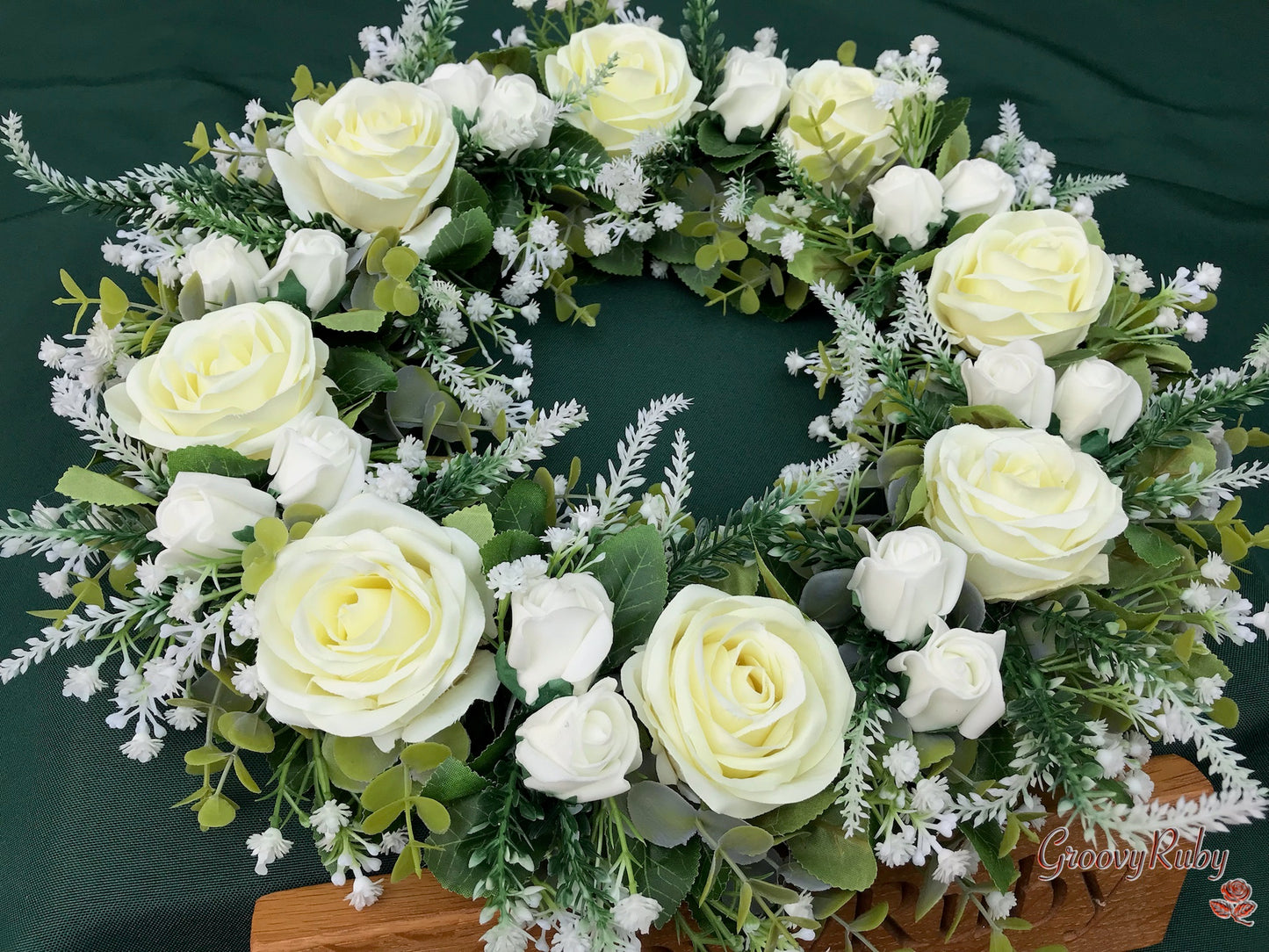Ivory Rose Wreath