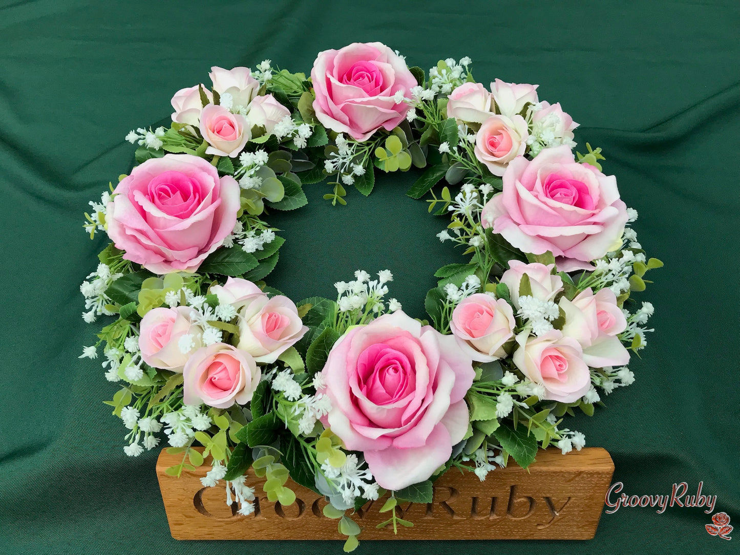 Pink Rose Melody Wreath