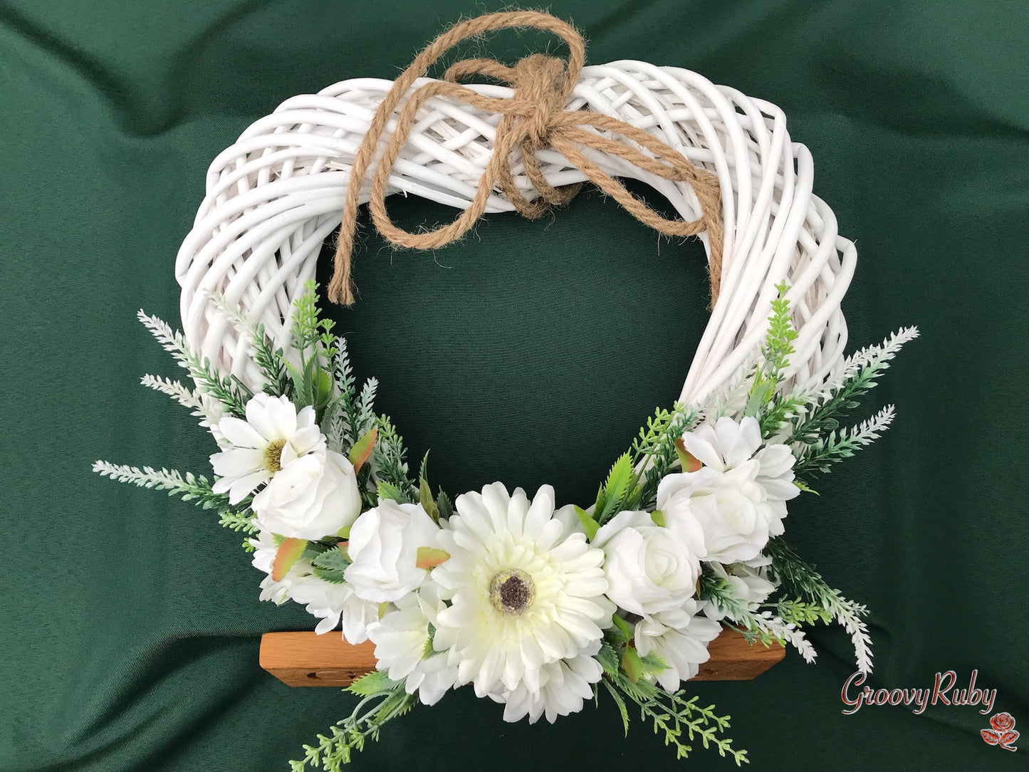 Simplicity Heart Wicker Wreath