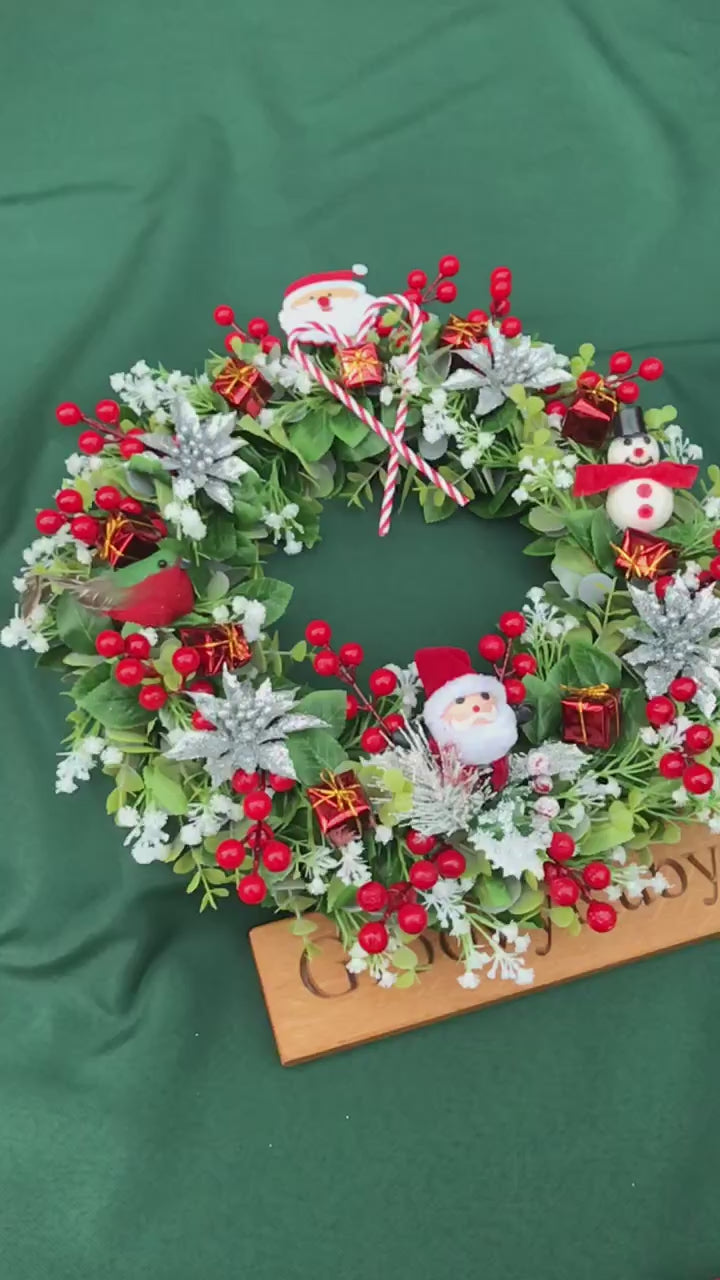 Load and play video in Gallery viewer, Dear Santa Wreath
