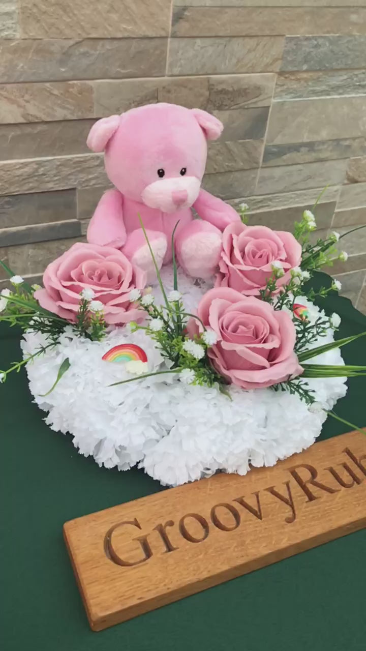 Load and play video in Gallery viewer, Baby Pink Bear Posy Ring
