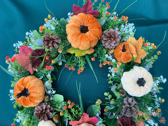 Autumnal Velvet Wreath