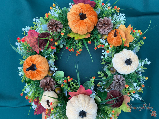 Autumnal Velvet Wreath