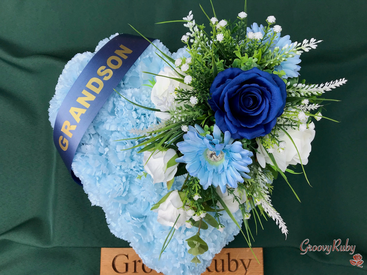 Baby Blue Family Named Heart Tribute