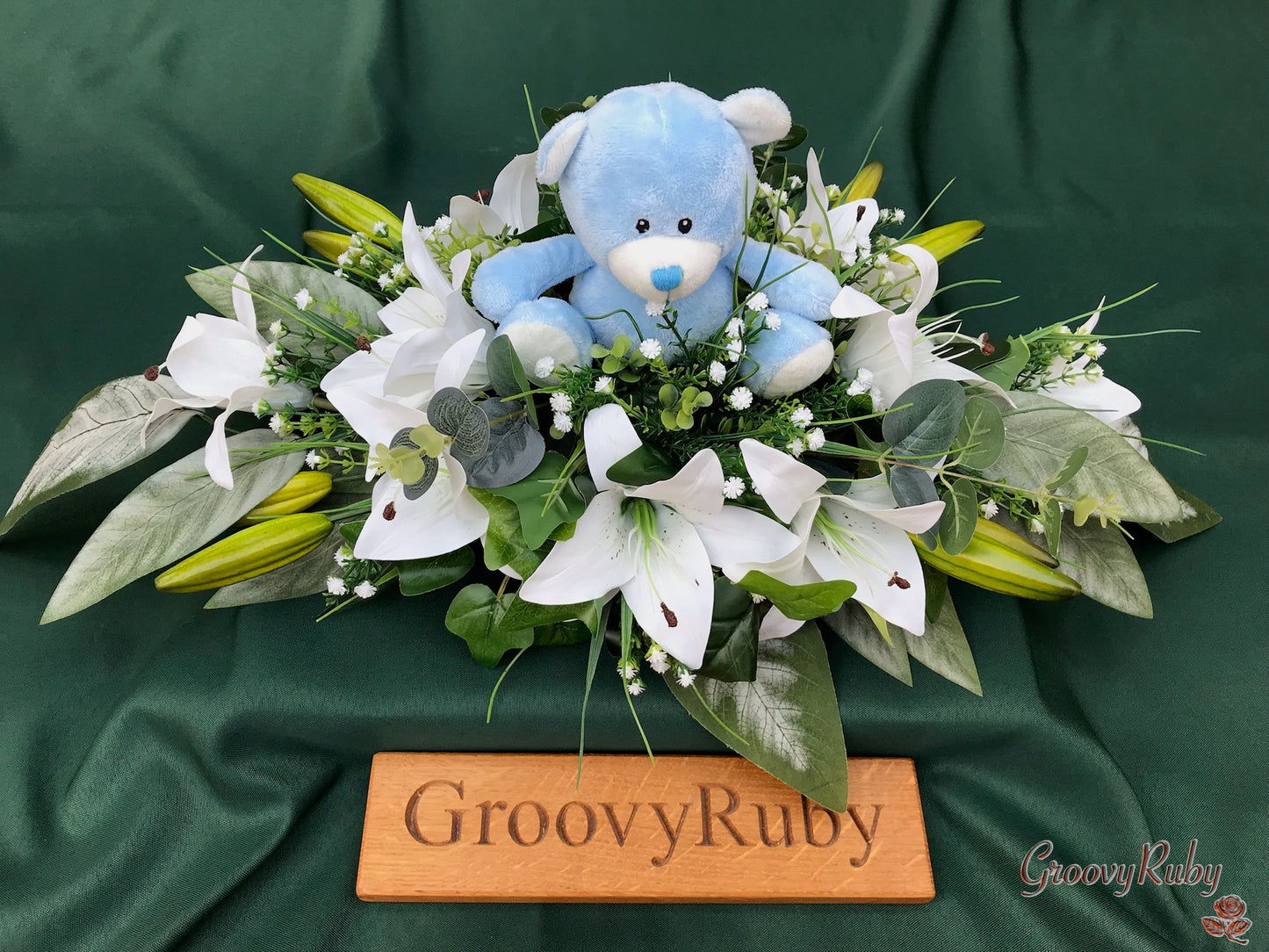 Baby Casket Topper - Blue