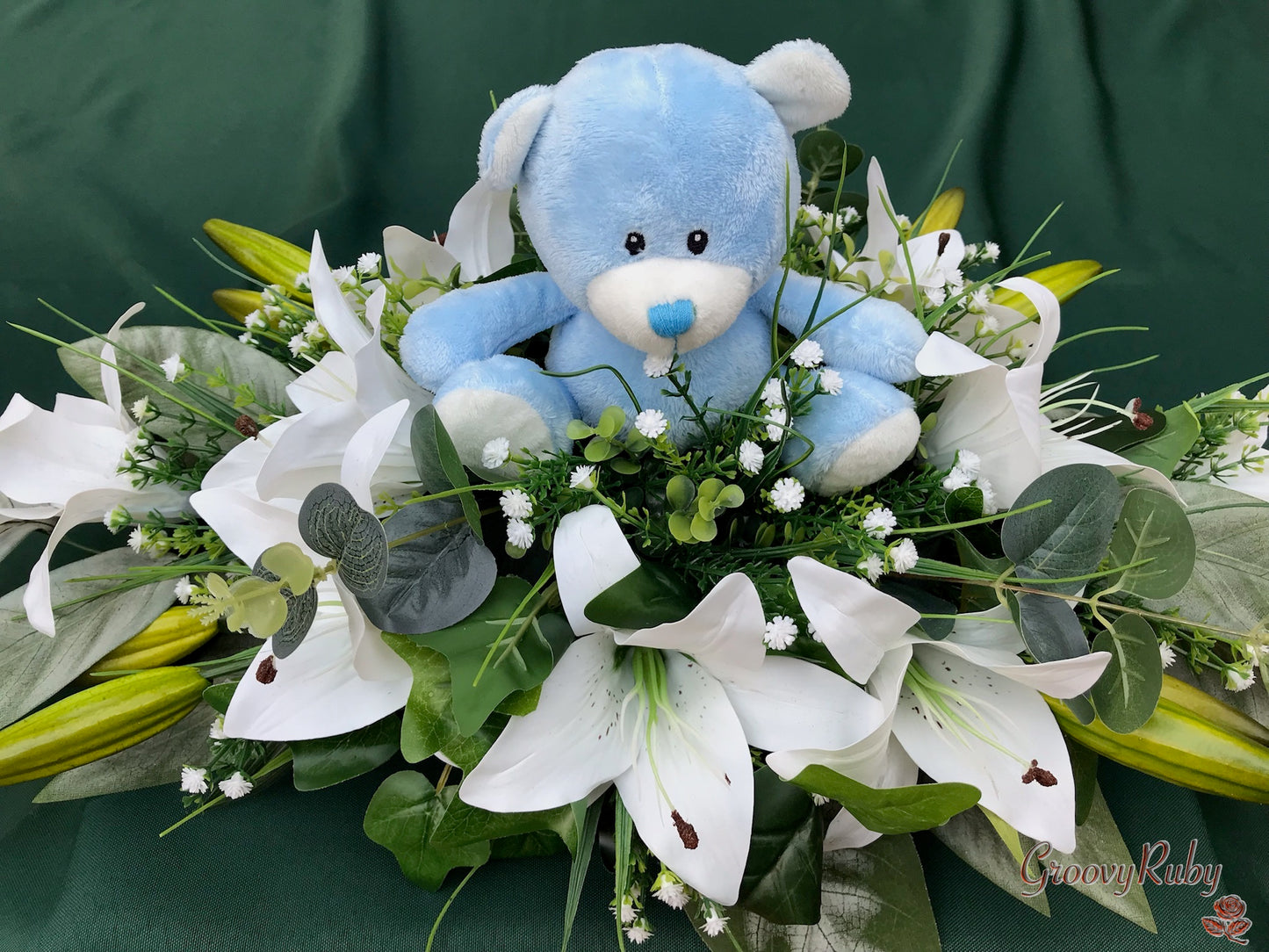 Baby Casket Topper - Blue