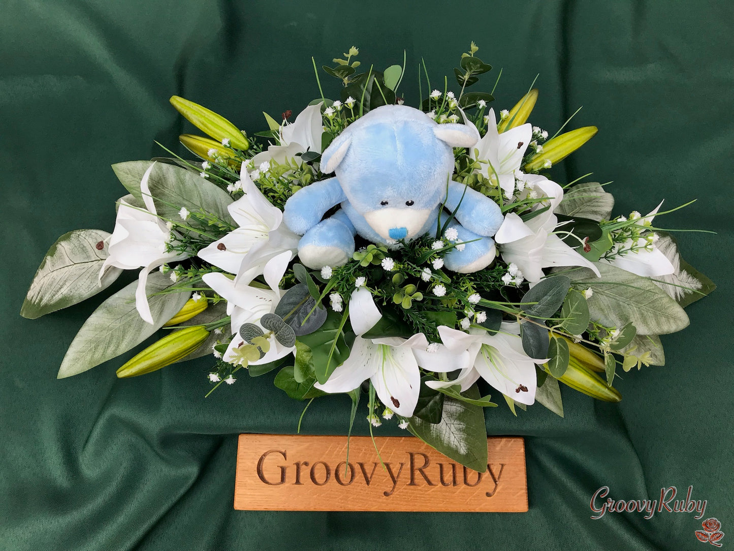 Baby Casket Topper - Blue