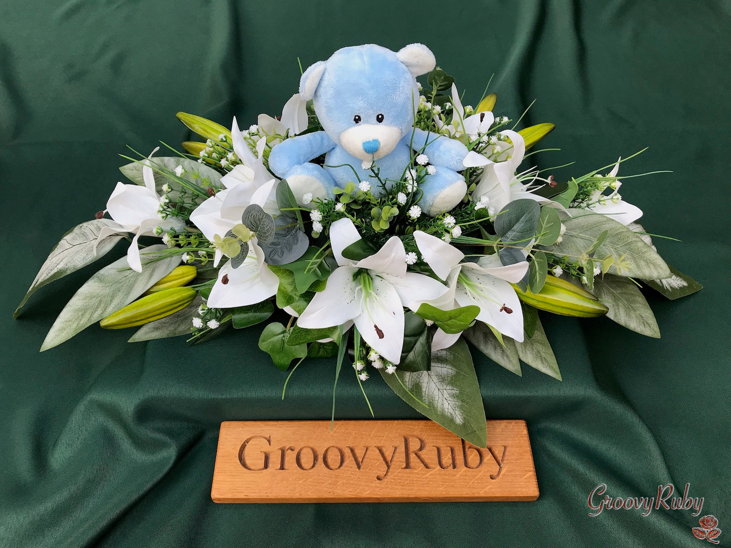 Baby Casket Topper - Blue