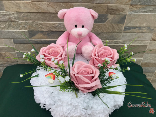 Baby Pink Bear Posy Ring