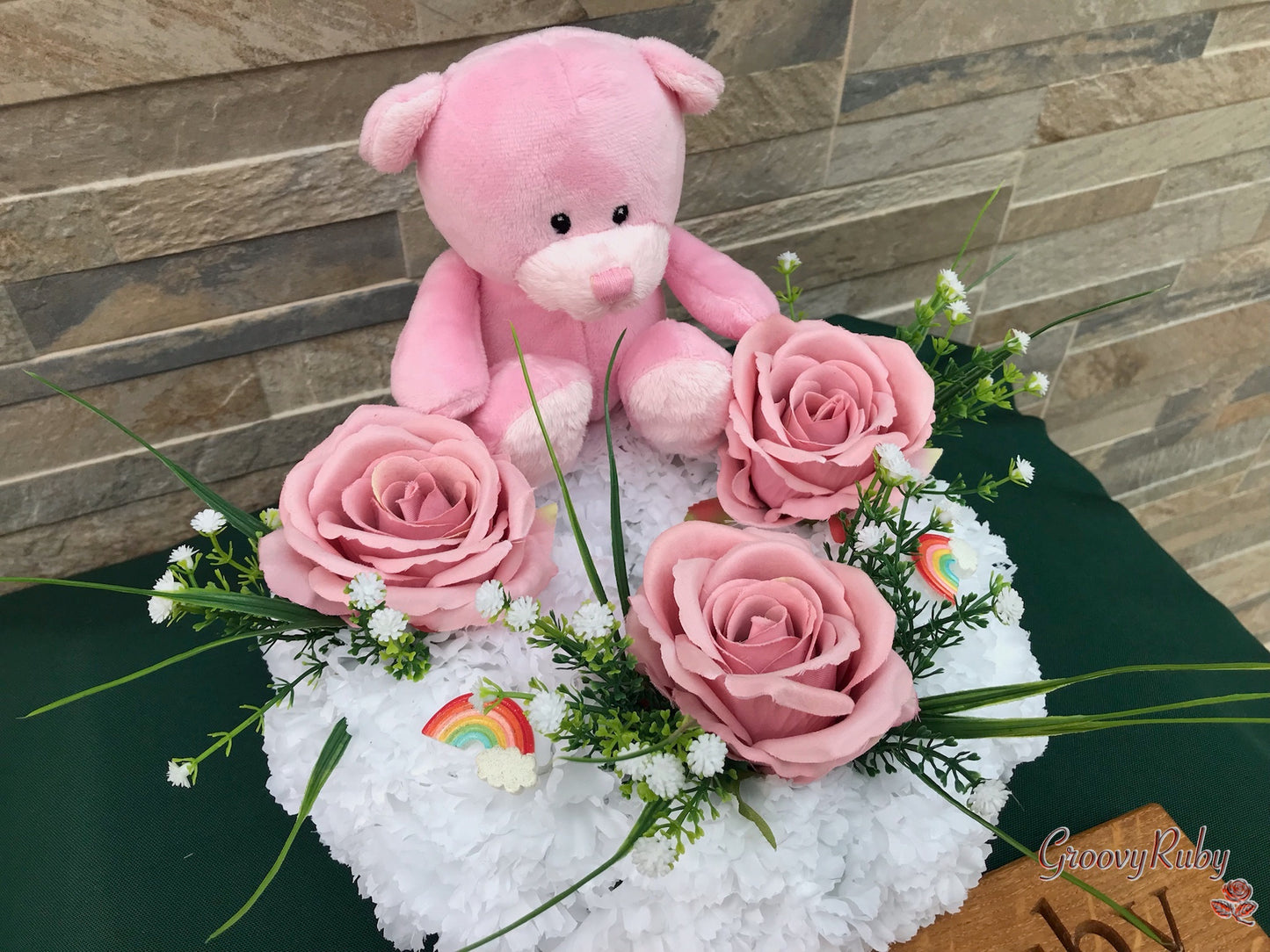 Baby Pink Bear Posy Ring
