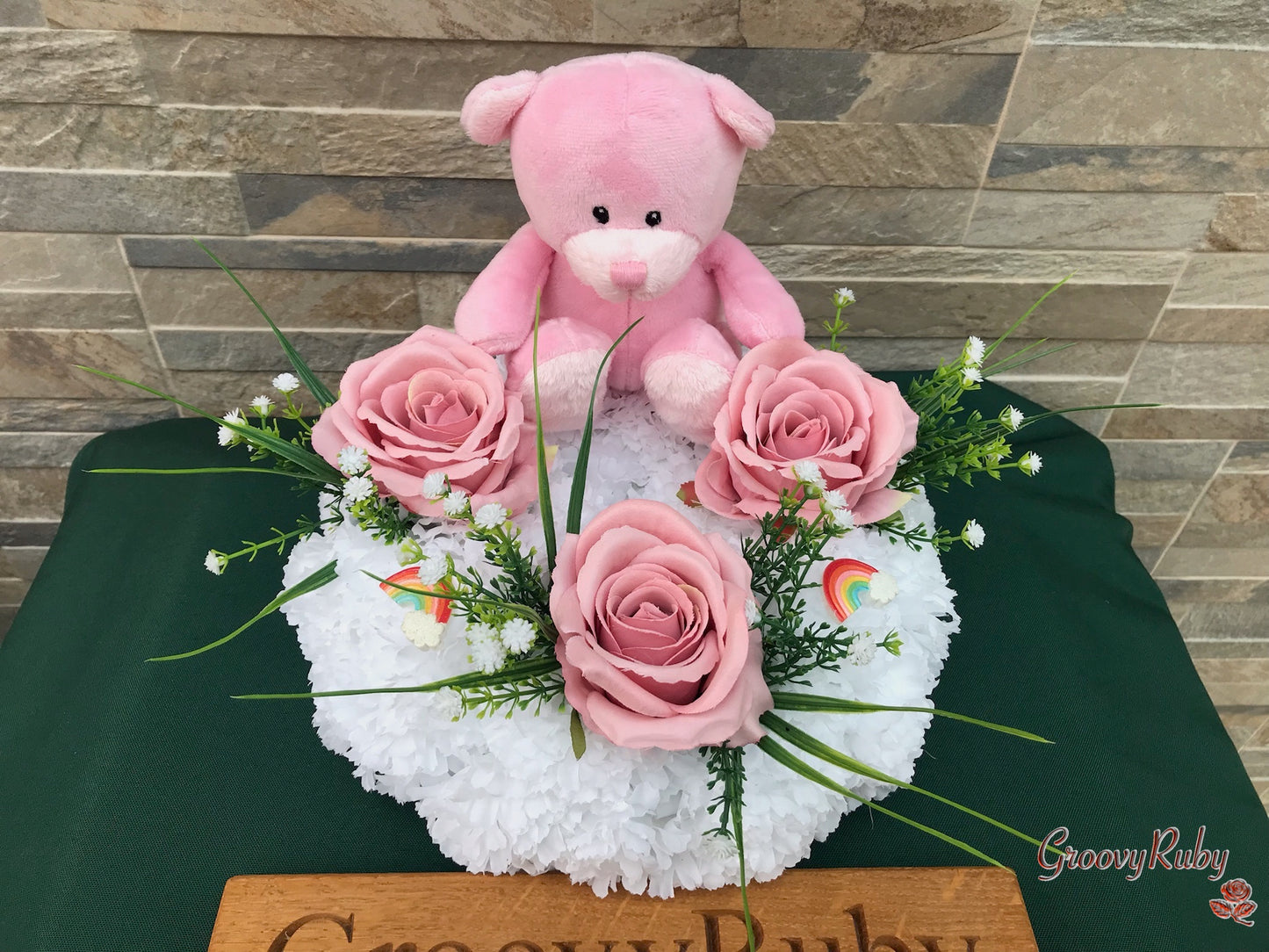 Baby Pink Bear Posy Ring