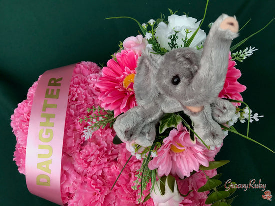 Baby Pink Heart With Elephant