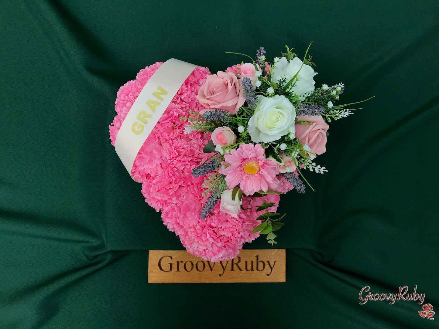 Baby Pink Family Named Heart Tribute