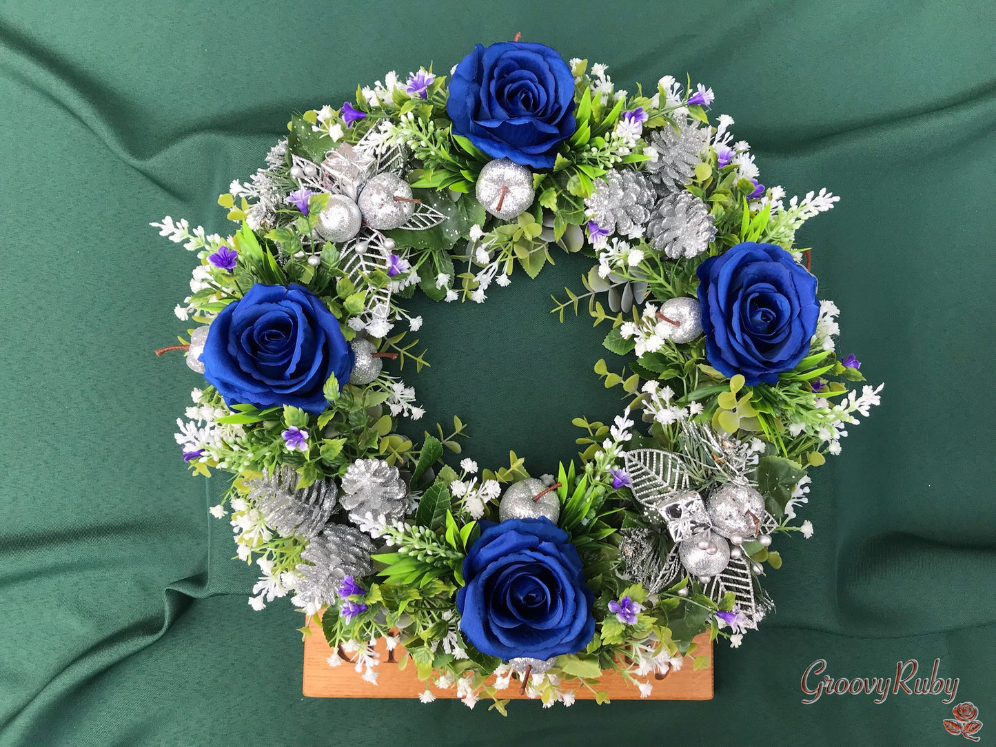 Blue Christmas Wreath