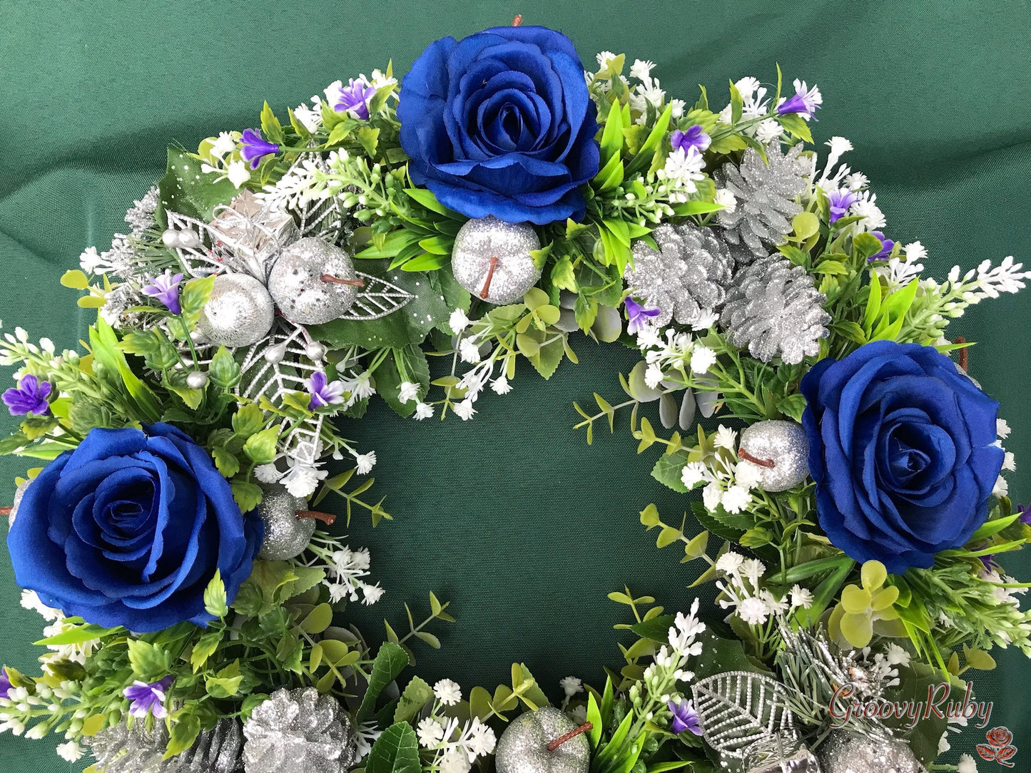 Blue Christmas Wreath