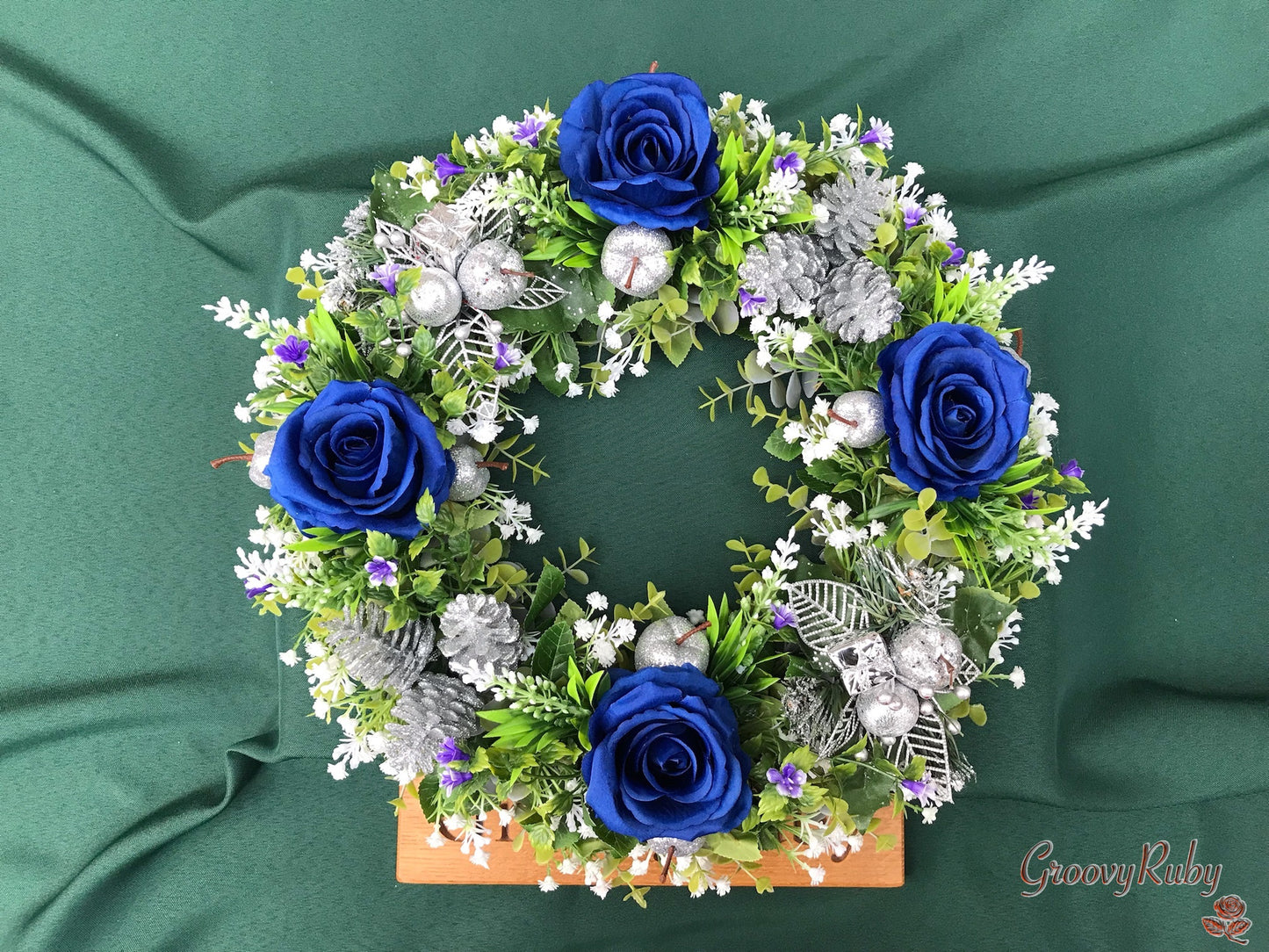 Blue Christmas Wreath