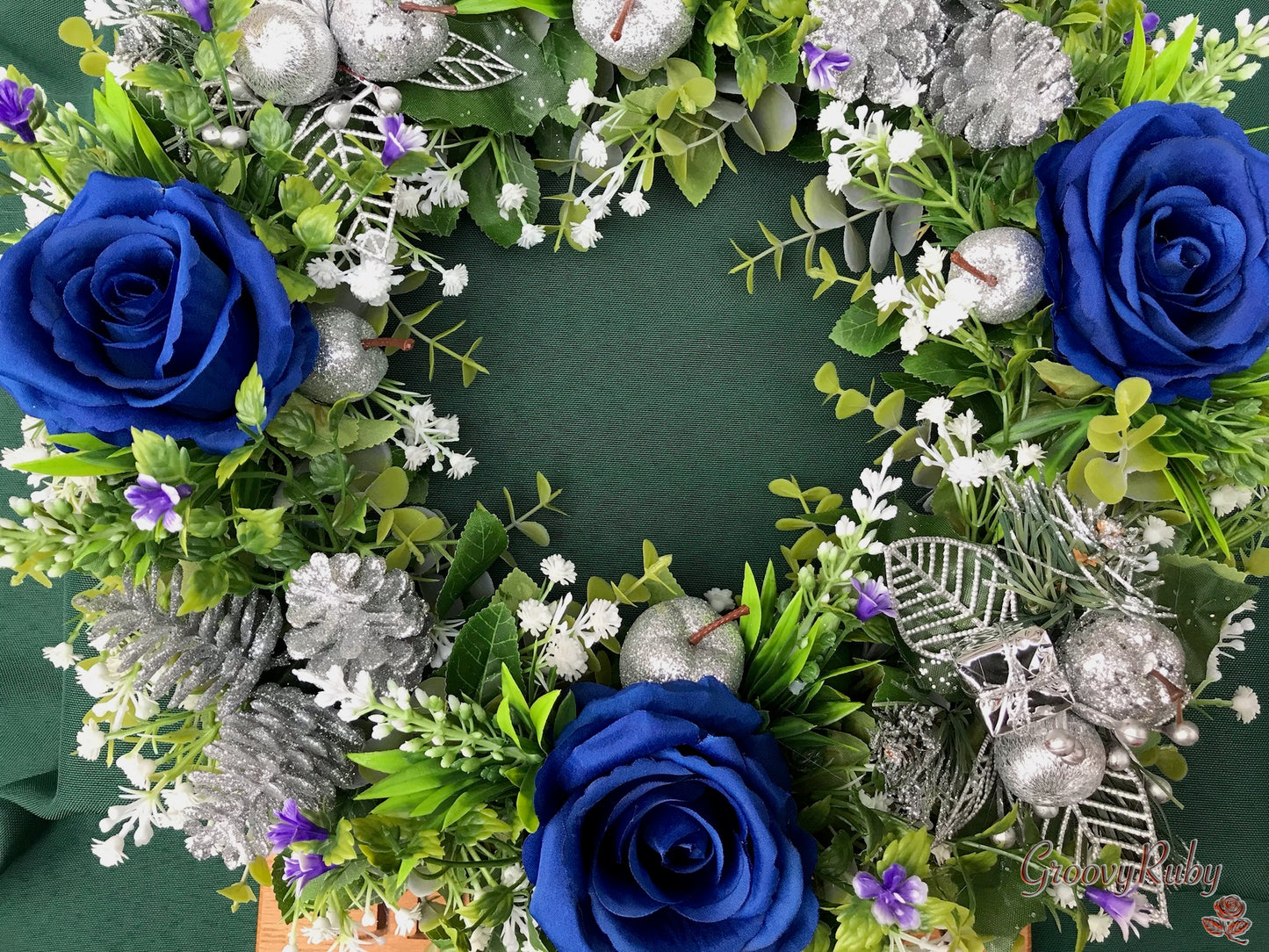 Blue Christmas Wreath
