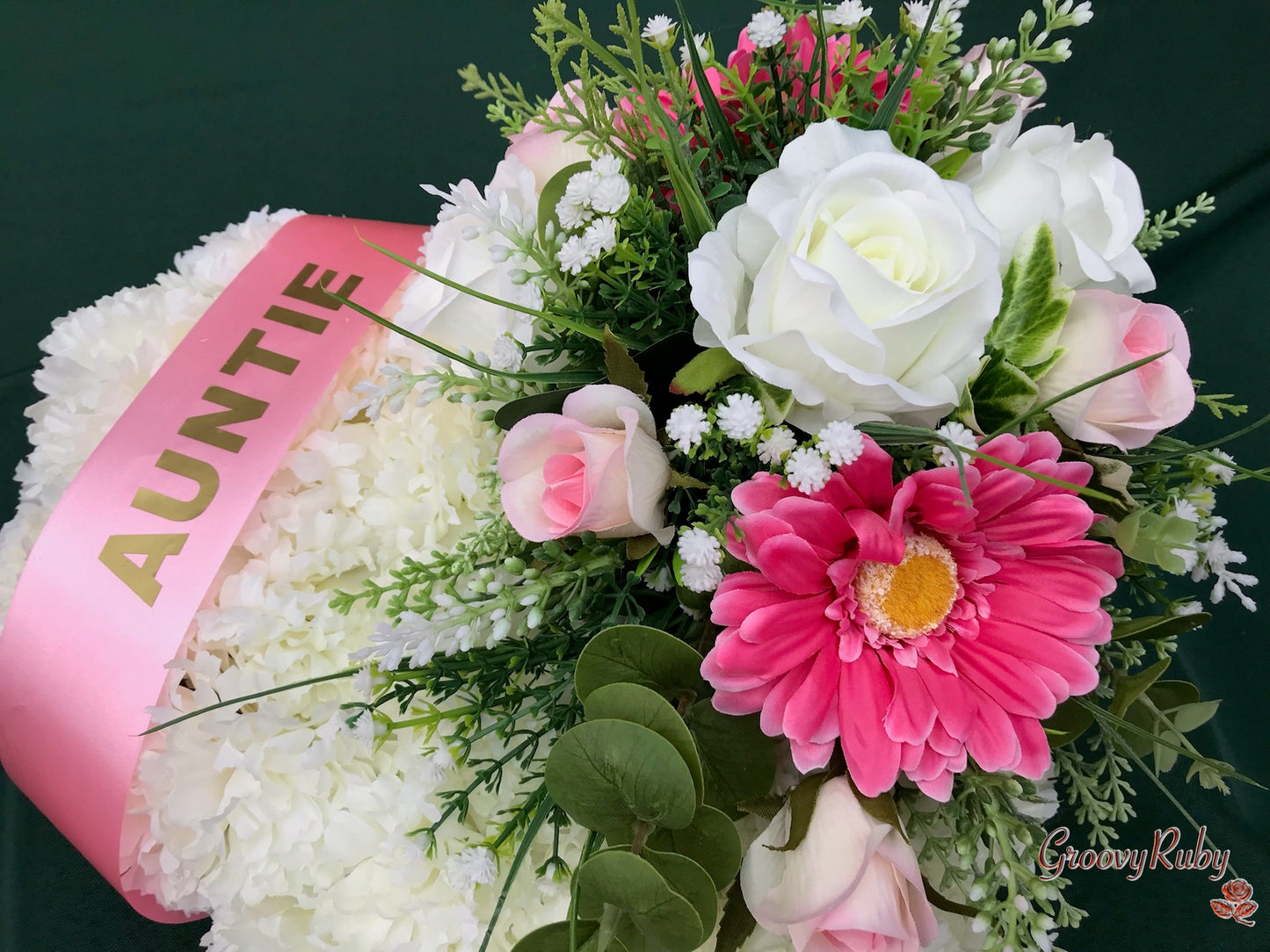 Bright Pink Family Named Heart Tribute