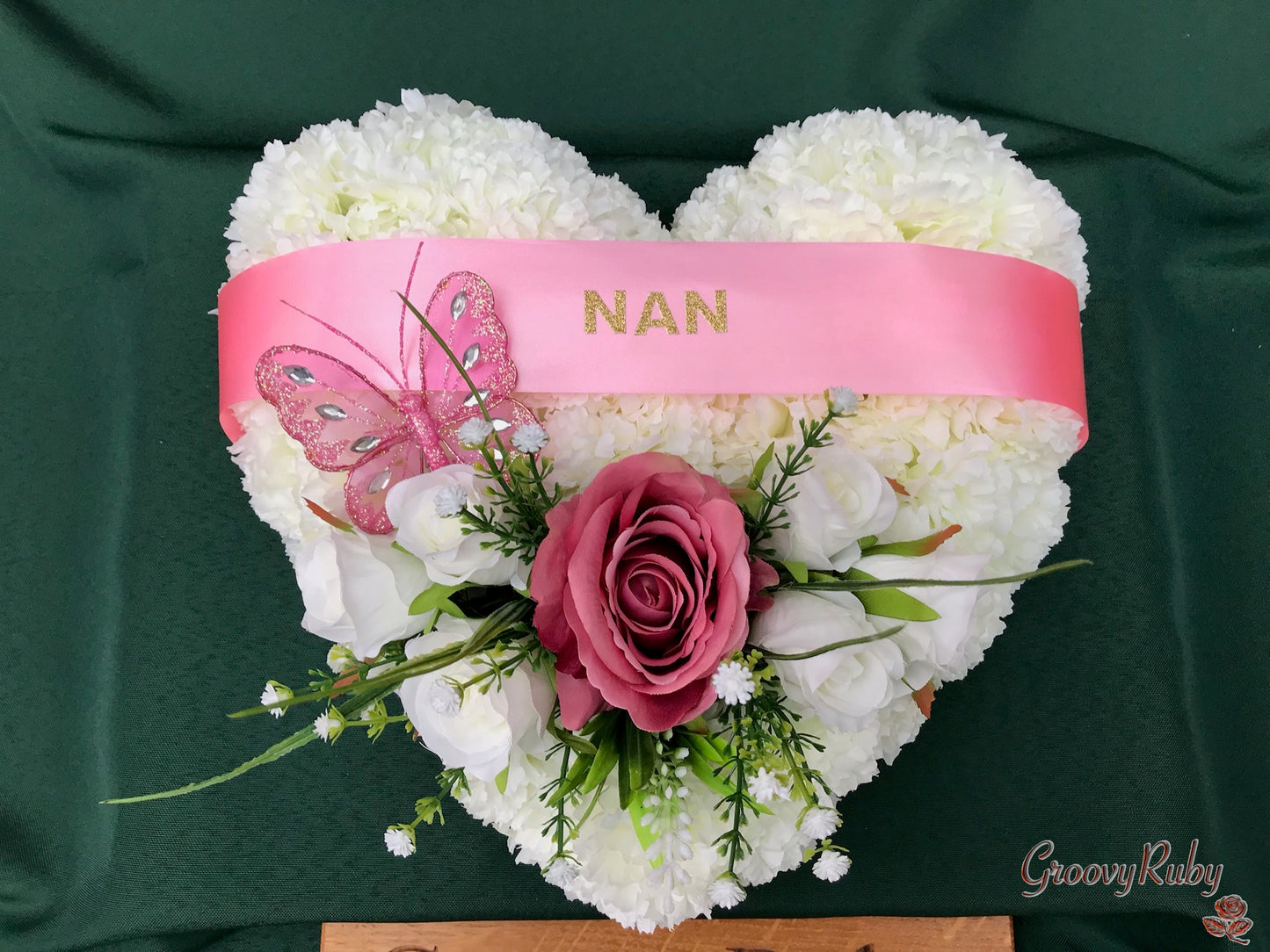 Dusky Pink Named Simplicity Heart Tribute