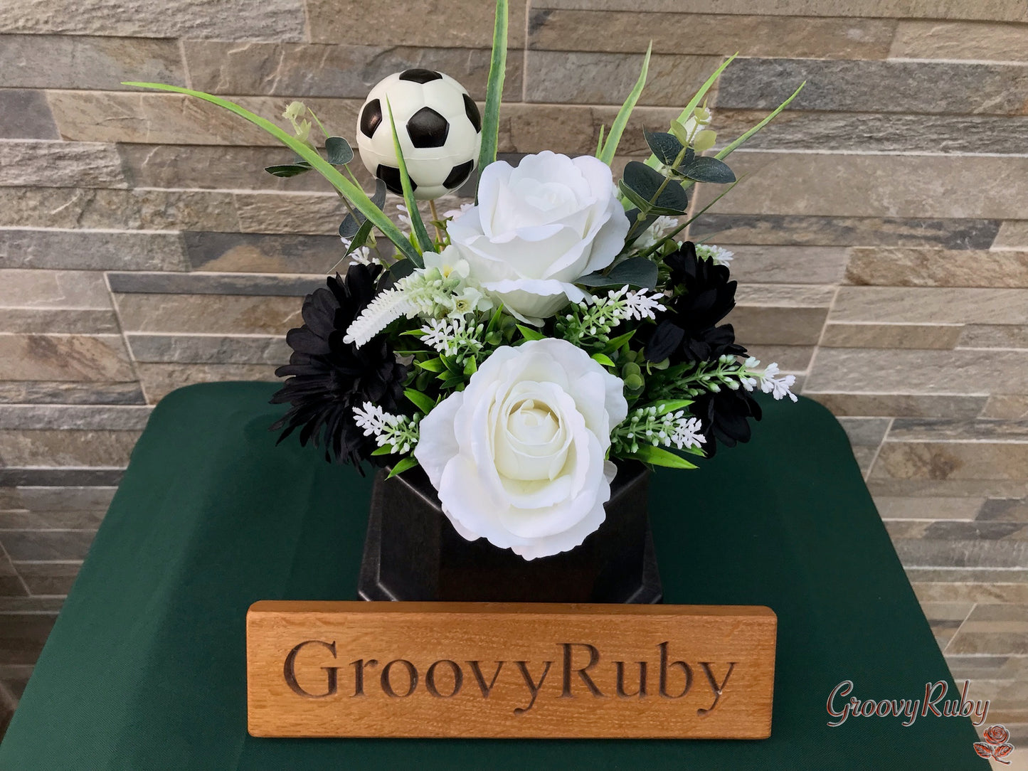 Black & White, Football Colour Grave Pot