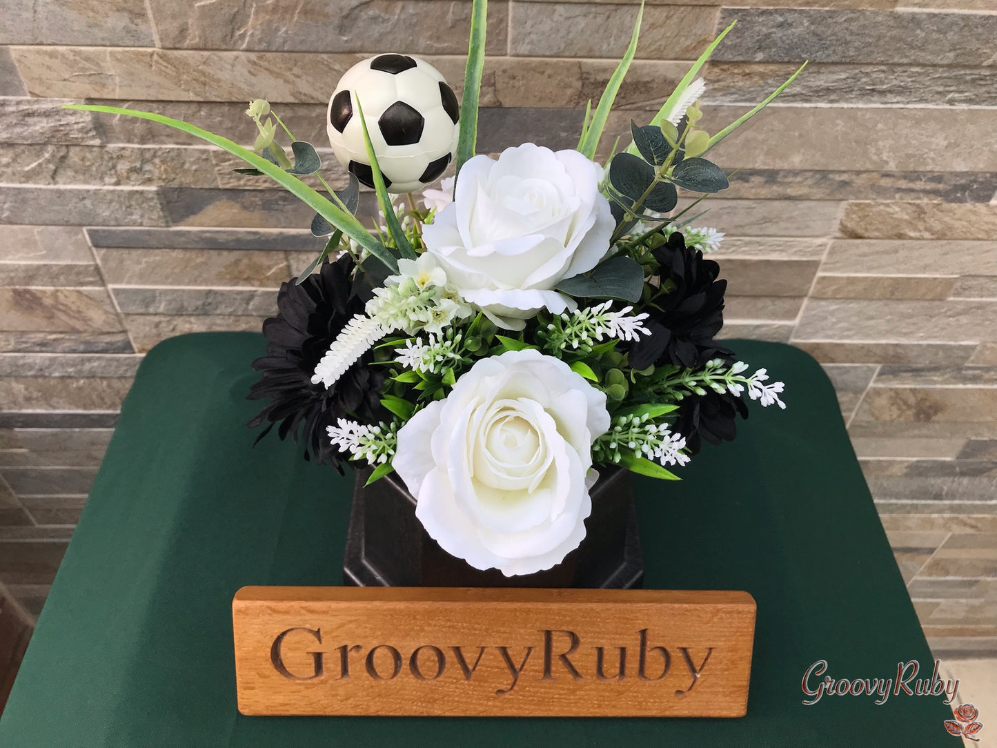 Black & White, Football Colour Grave Pot