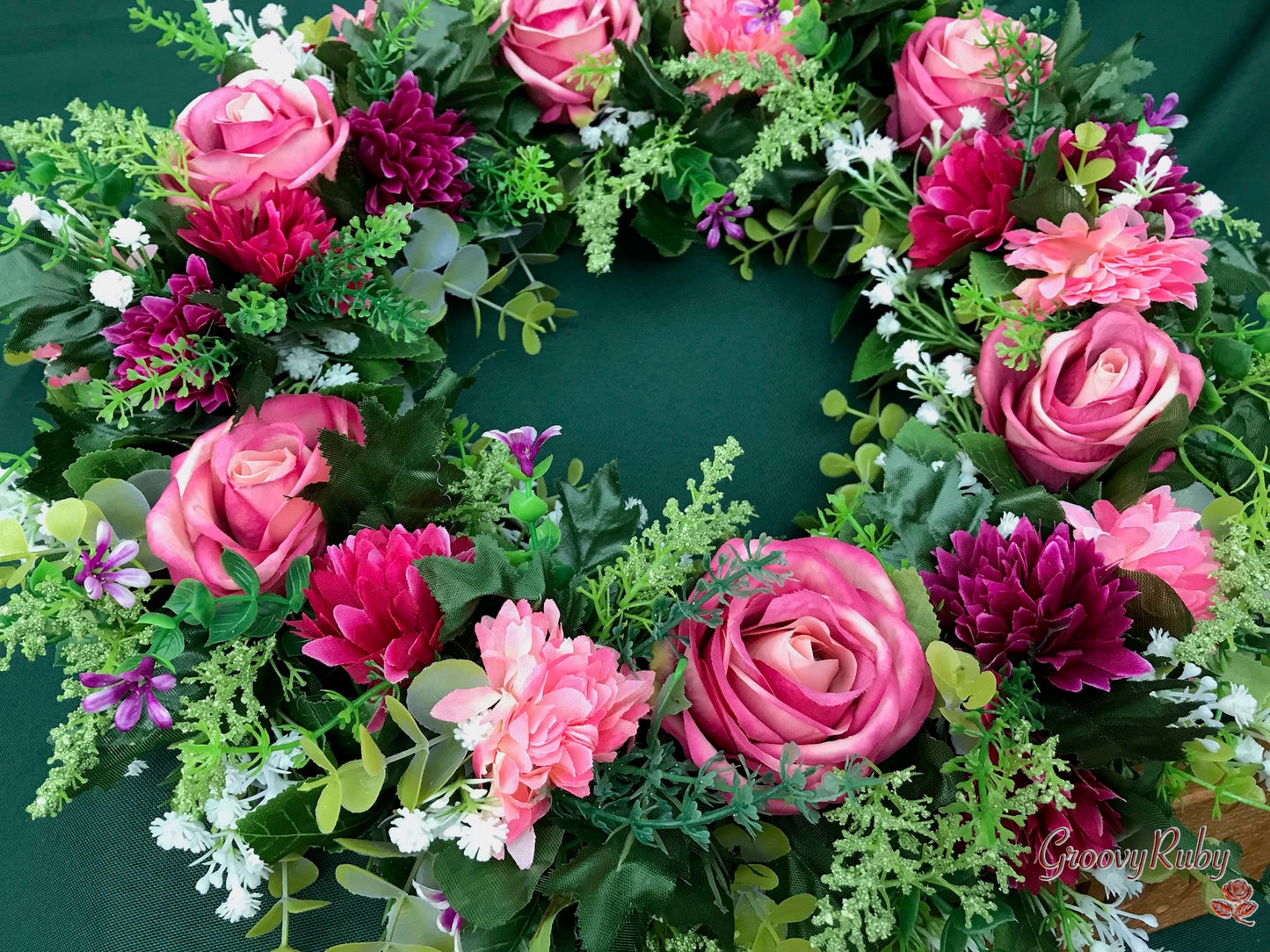 Fuschia Daze Wreath