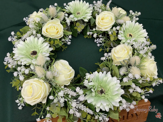 Gerbera Thistle Wreath