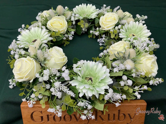 Gerbera Thistle Wreath