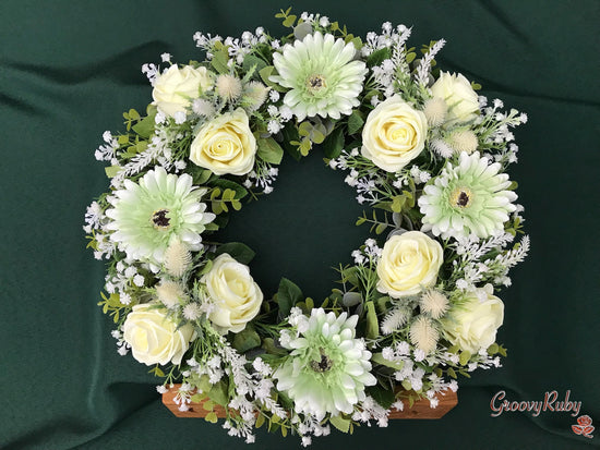 Gerbera Thistle Wreath