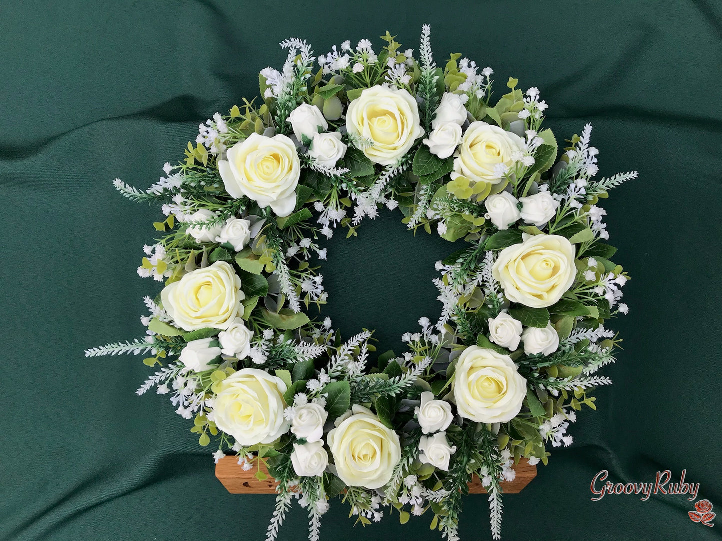 Ivory Rose Wreath