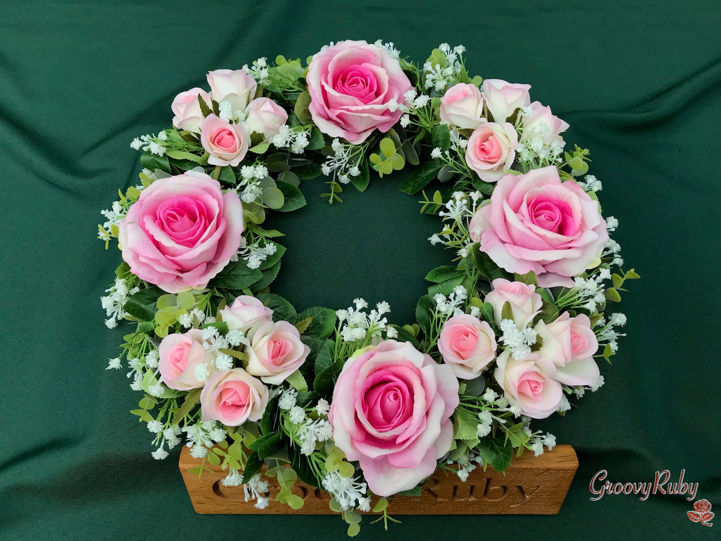 Pink Rose Melody Wreath