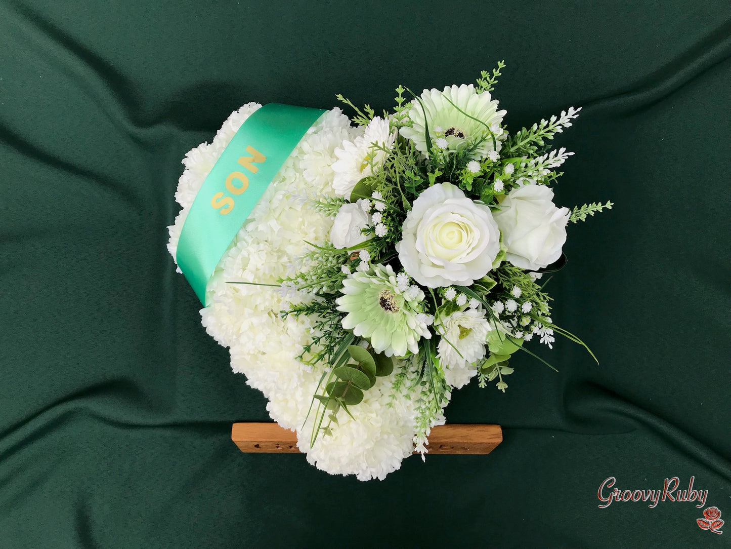 Sage Green Family Named Heart Tribute