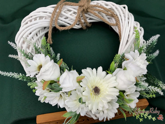 Simplicity Heart Wicker Wreath