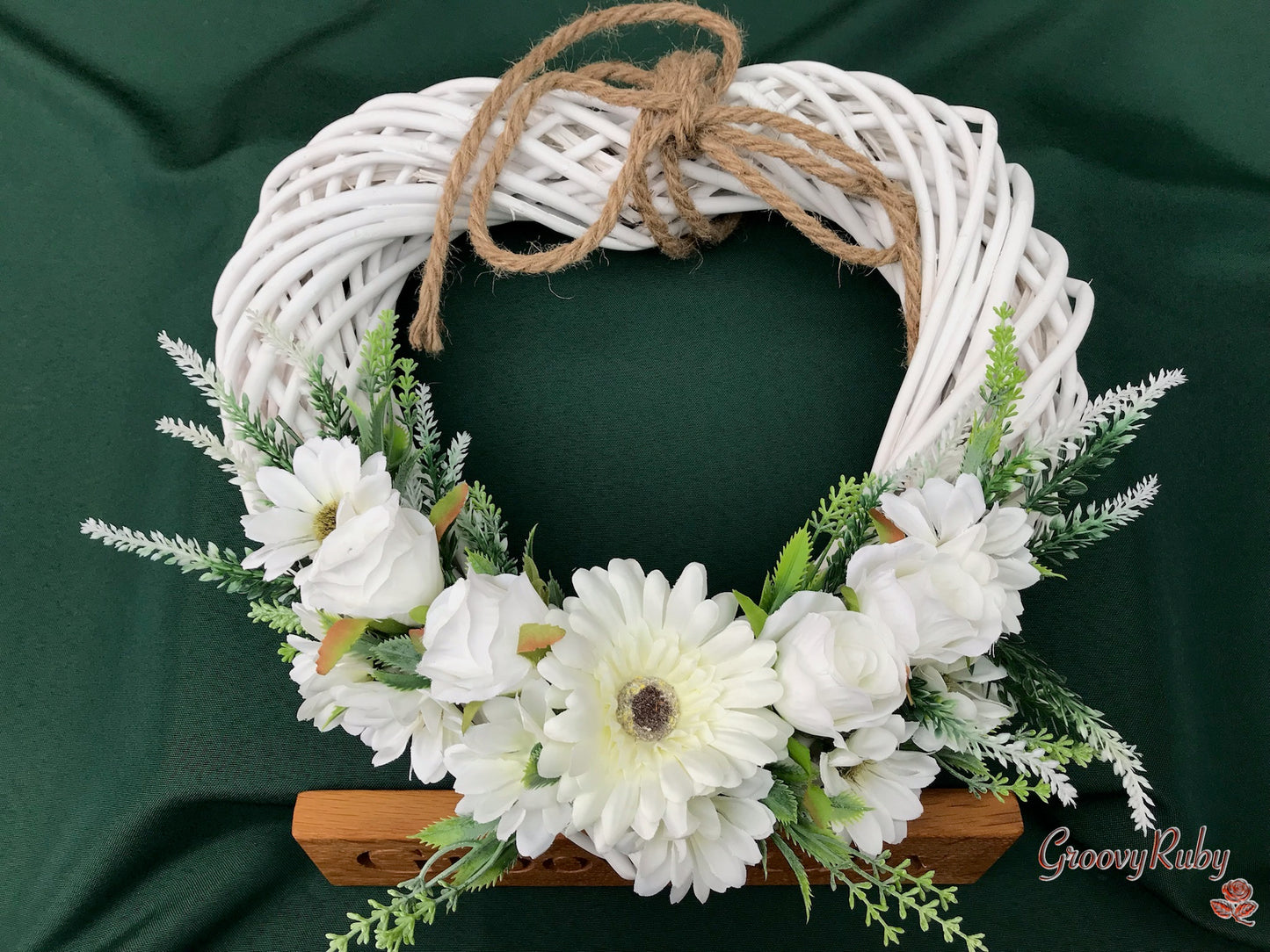 Simplicity Heart Wicker Wreath