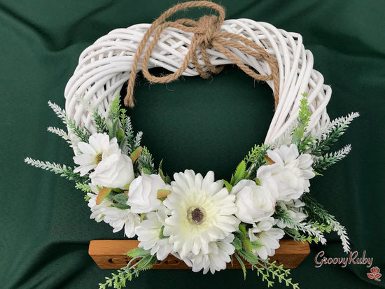 Simplicity Heart Wicker Wreath