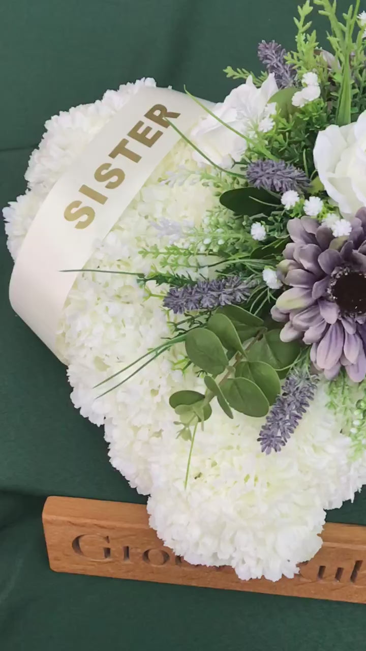 Load and play video in Gallery viewer, Lavender Family Named Heart Tribute

