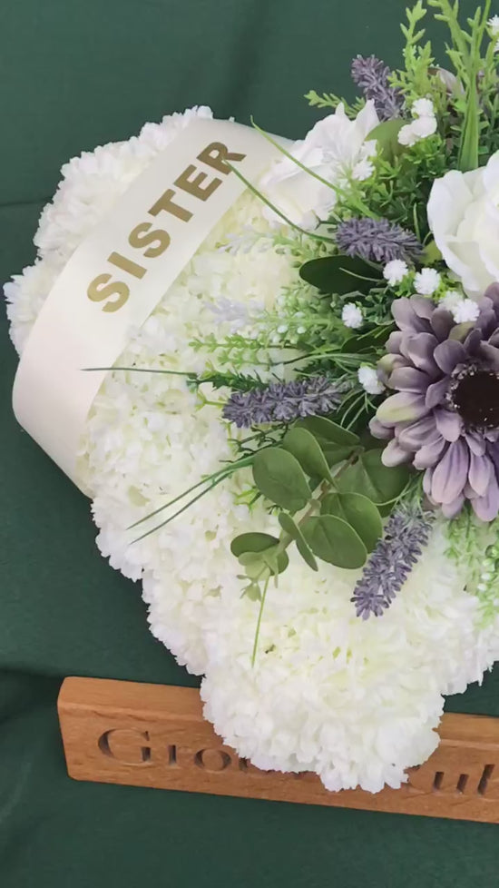 Load and play video in Gallery viewer, Lavender Family Named Heart Tribute
