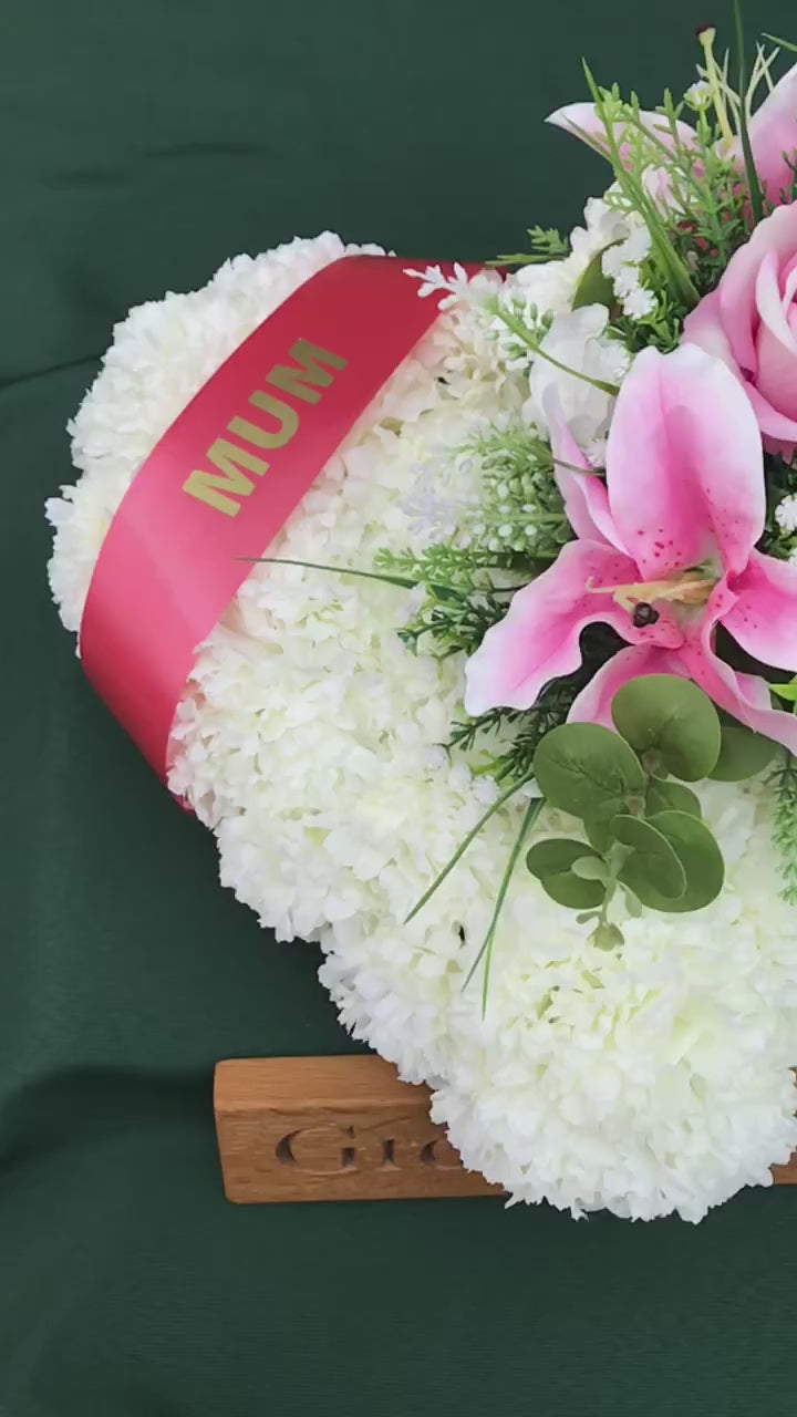 Load and play video in Gallery viewer, Shades of Pink Family Named Heart Tribute
