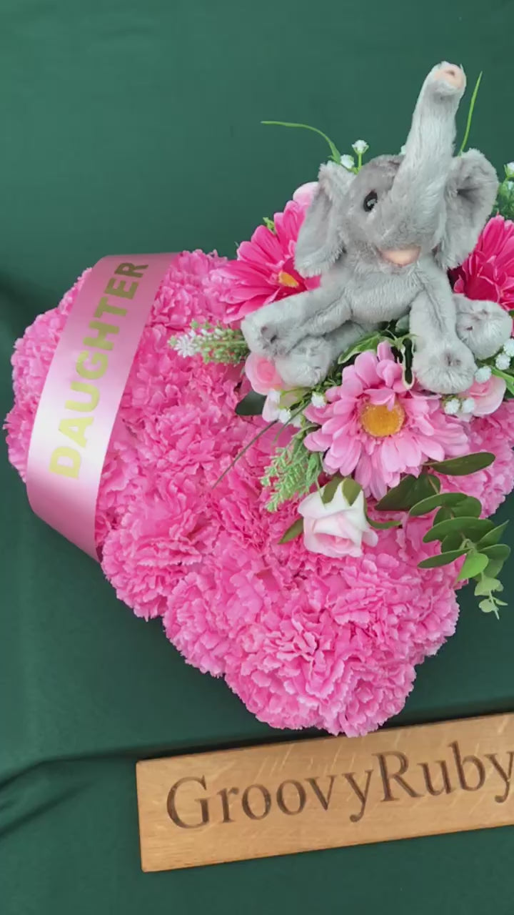Load and play video in Gallery viewer, Baby Pink Heart With Elephant
