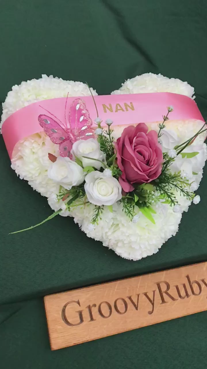 Load and play video in Gallery viewer, Dusky Pink Named Simplicity Heart Tribute
