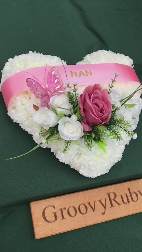 Load and play video in Gallery viewer, Dusky Pink Named Simplicity Heart Tribute
