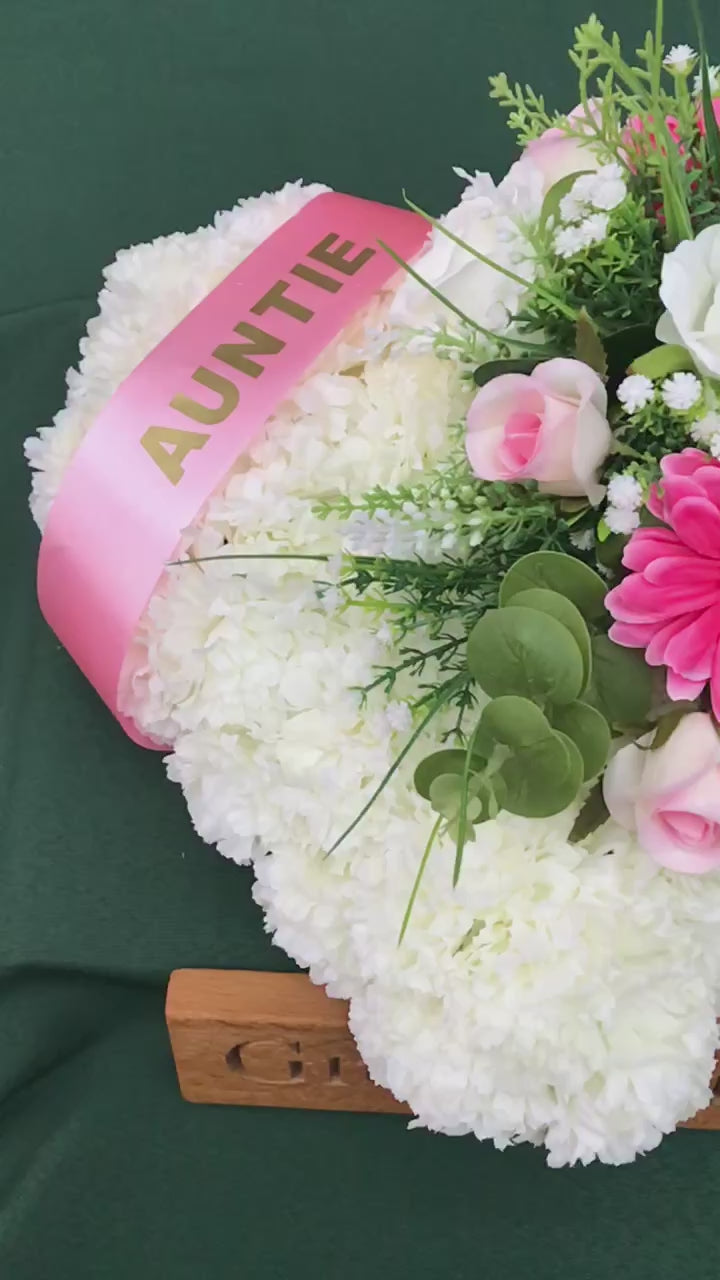 Load and play video in Gallery viewer, Bright Pink Family Named Heart Tribute

