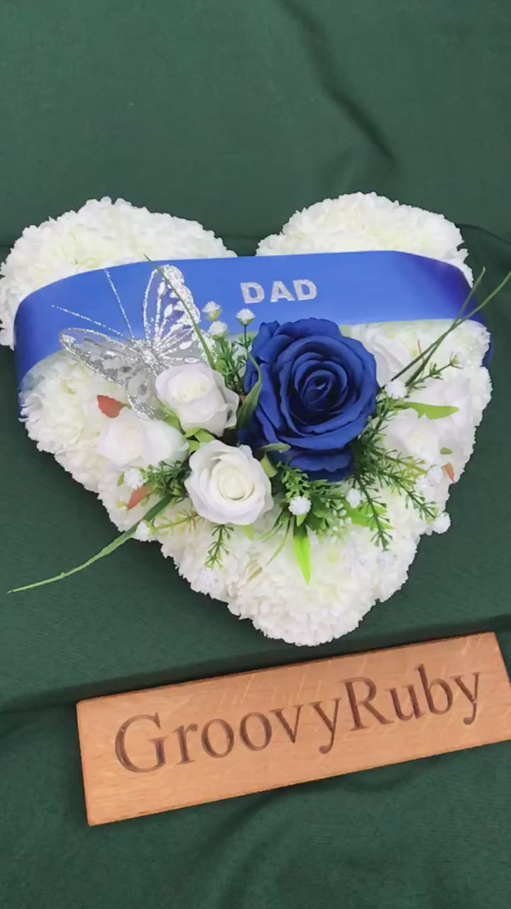 Load and play video in Gallery viewer, Royal Blue Named Simplicity Heart Tribute
